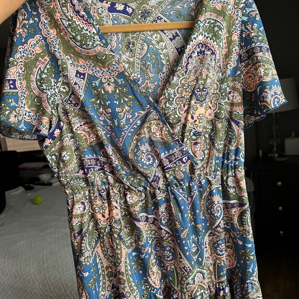 Paisley Print Flowy Dress